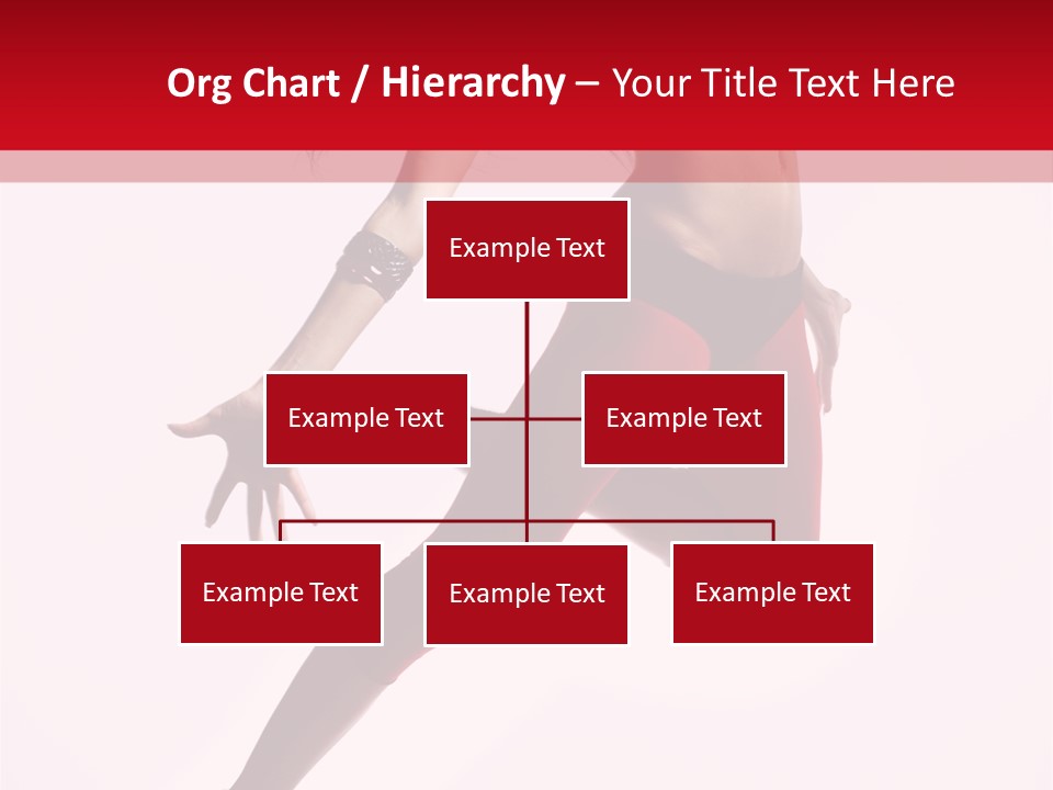 Female Jump One PowerPoint Template