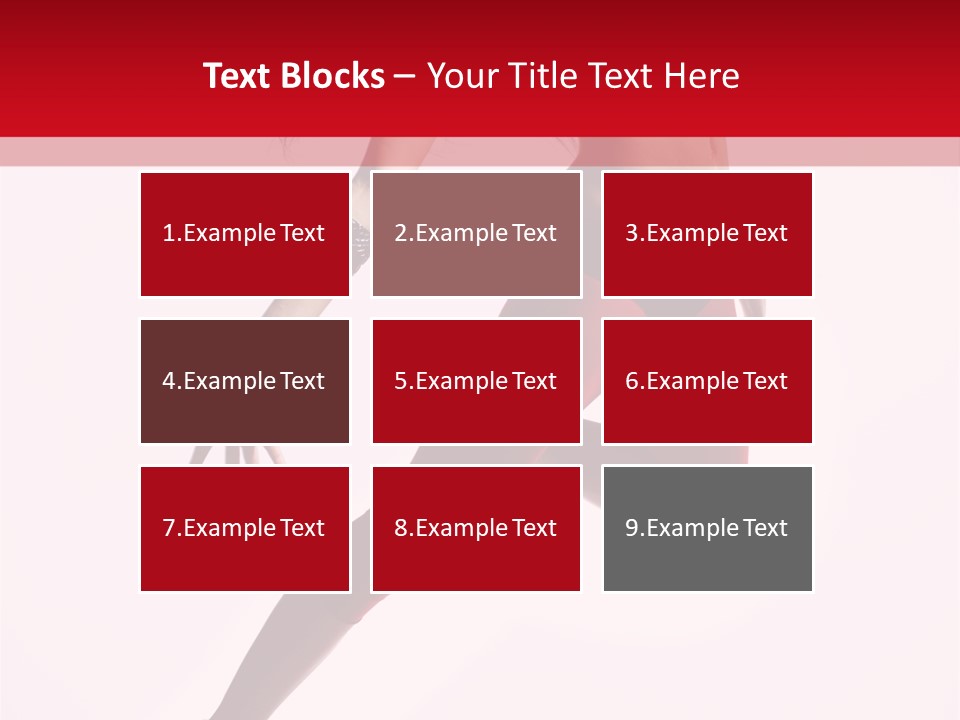 Female Jump One PowerPoint Template