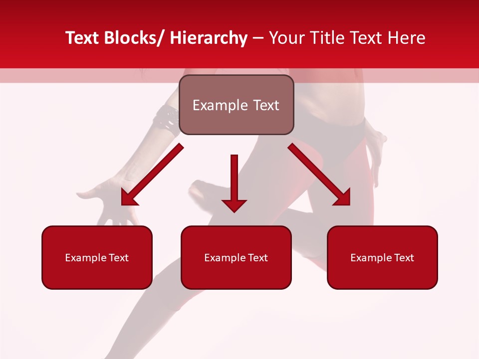 Female Jump One PowerPoint Template