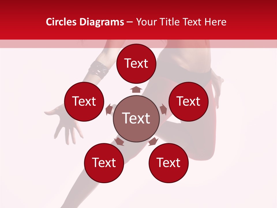 Female Jump One PowerPoint Template