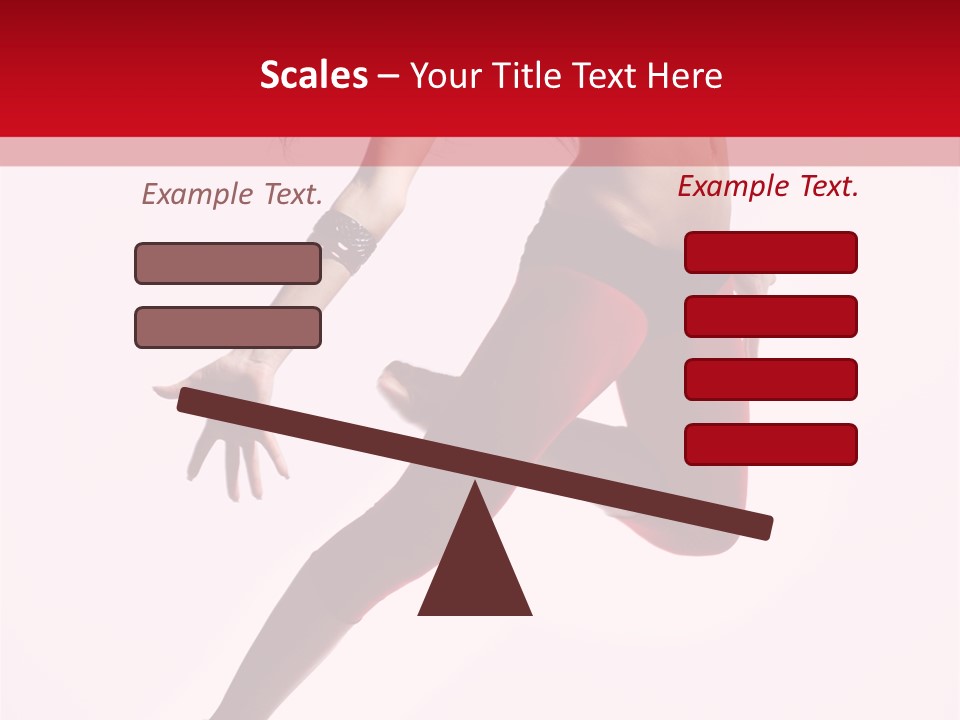 Female Jump One PowerPoint Template