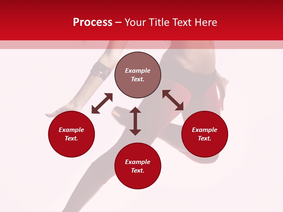 Female Jump One PowerPoint Template