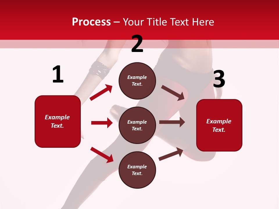 Female Jump One PowerPoint Template