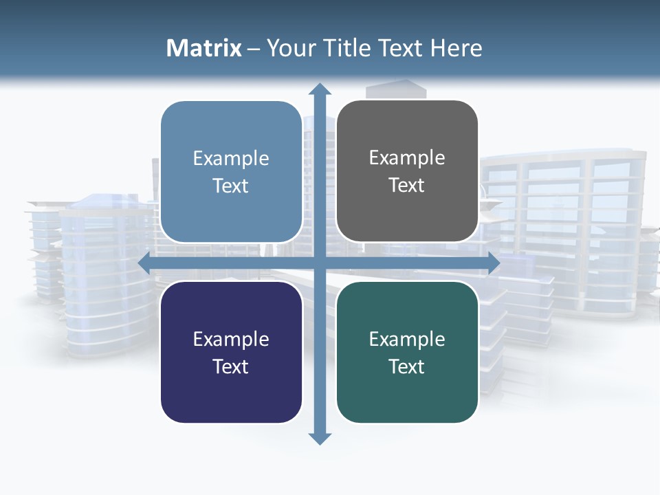 Center Work Skyscraper PowerPoint Template