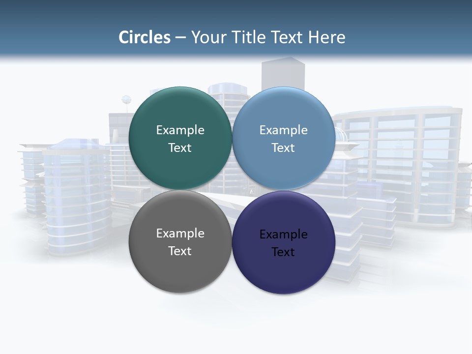 Center Work Skyscraper PowerPoint Template