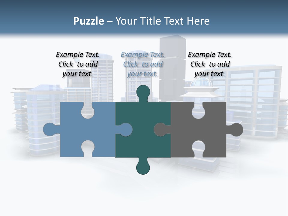 Center Work Skyscraper PowerPoint Template