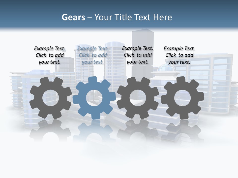 Center Work Skyscraper PowerPoint Template