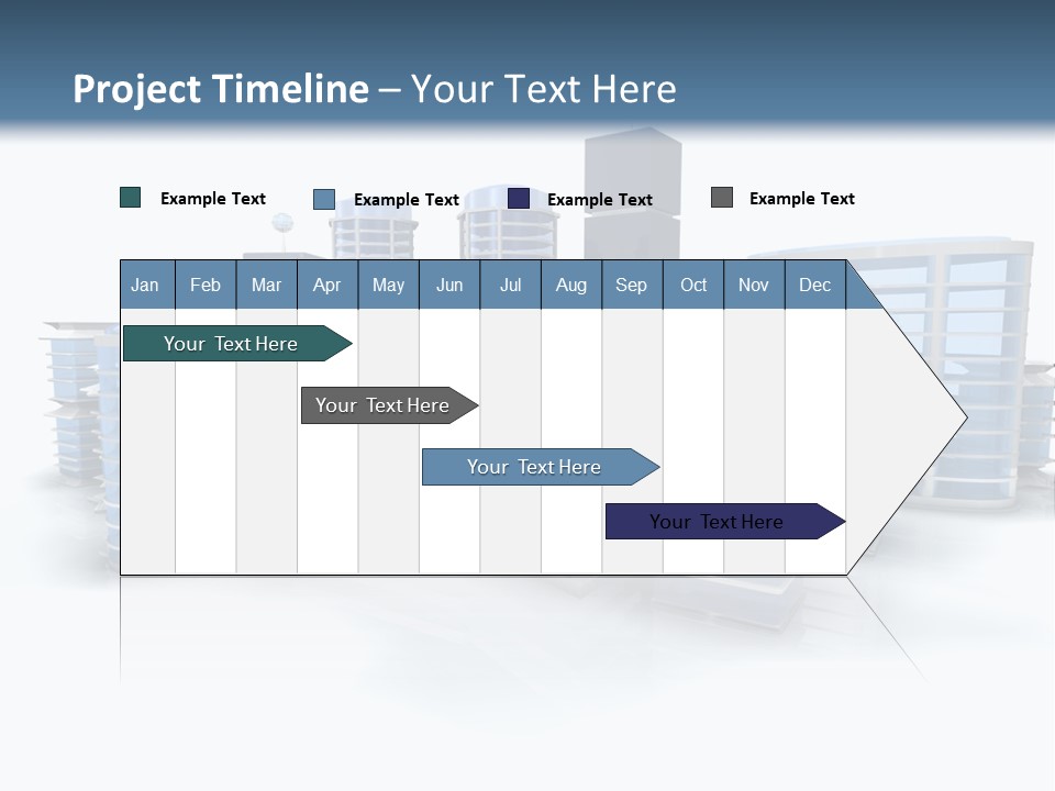 Center Work Skyscraper PowerPoint Template