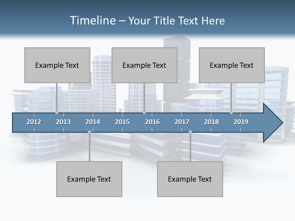Center Work Skyscraper PowerPoint Template