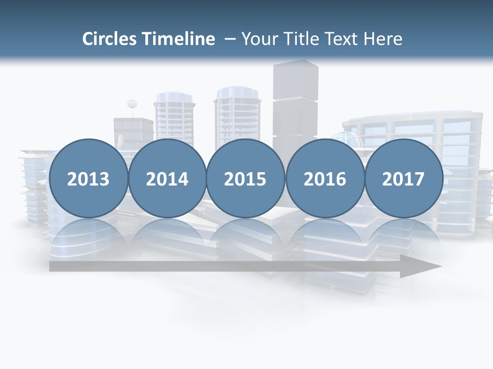 Center Work Skyscraper PowerPoint Template