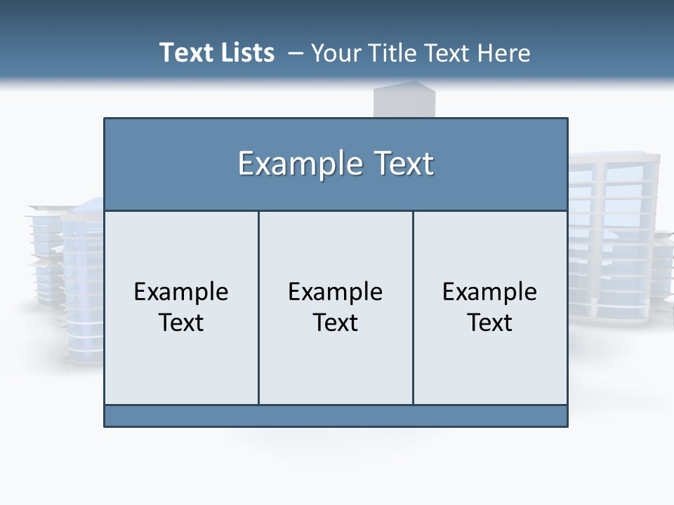 Center Work Skyscraper PowerPoint Template
