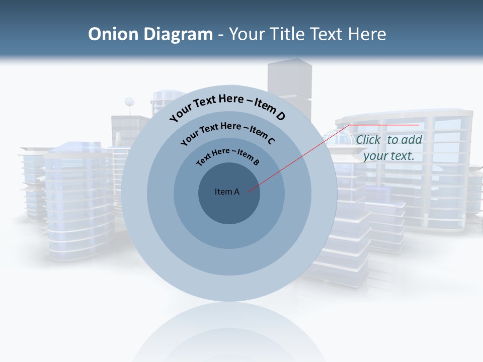 Center Work Skyscraper PowerPoint Template
