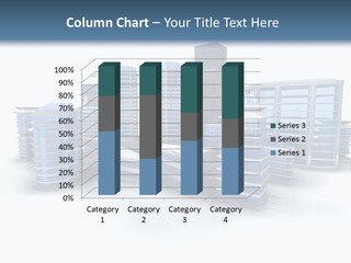 Center Work Skyscraper PowerPoint Template