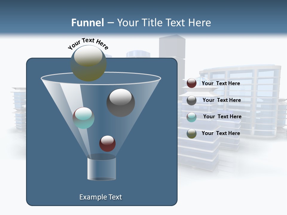 Center Work Skyscraper PowerPoint Template