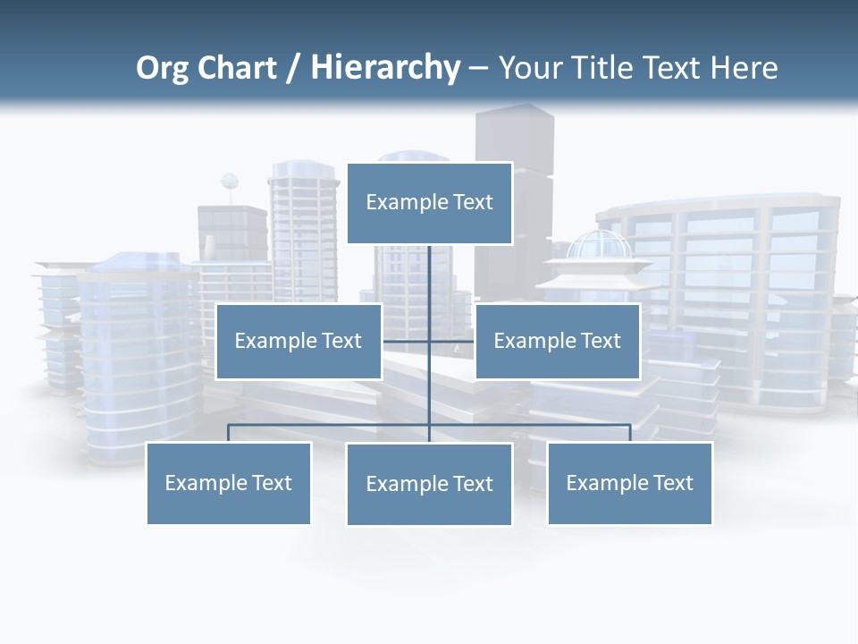 Center Work Skyscraper PowerPoint Template