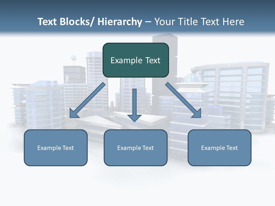 Center Work Skyscraper PowerPoint Template