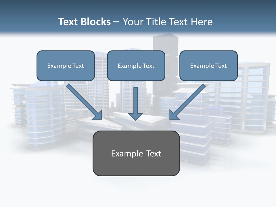 Center Work Skyscraper PowerPoint Template