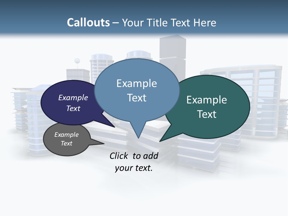 Center Work Skyscraper PowerPoint Template