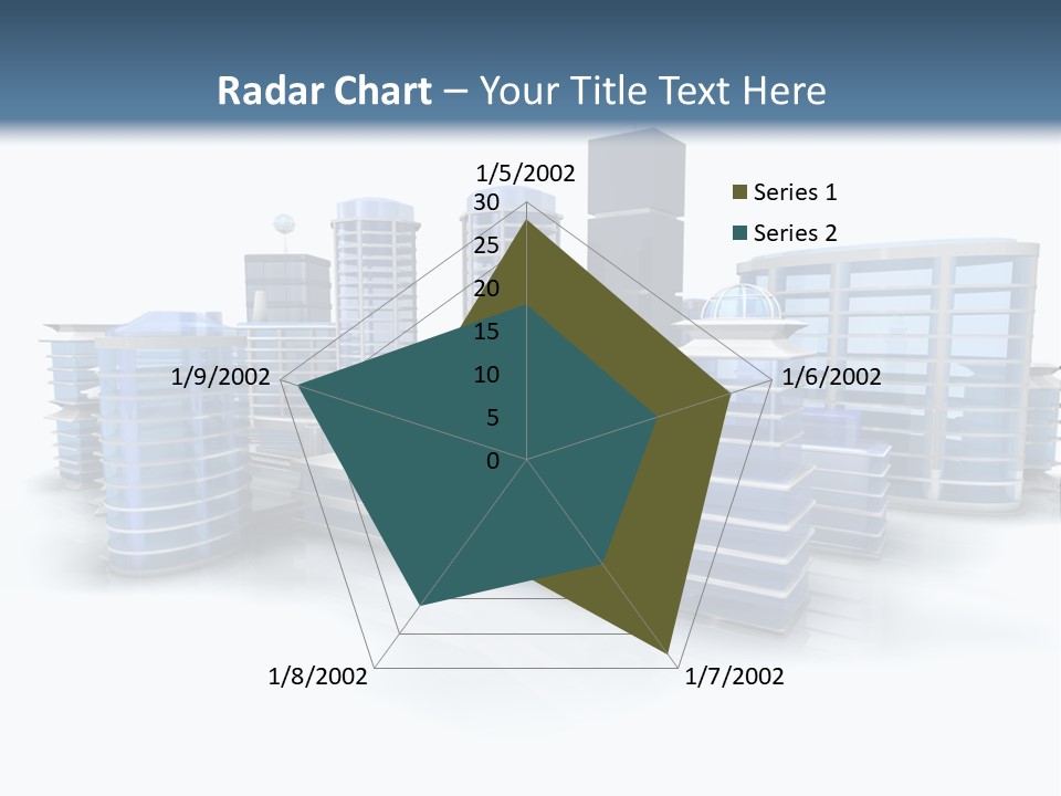Center Work Skyscraper PowerPoint Template
