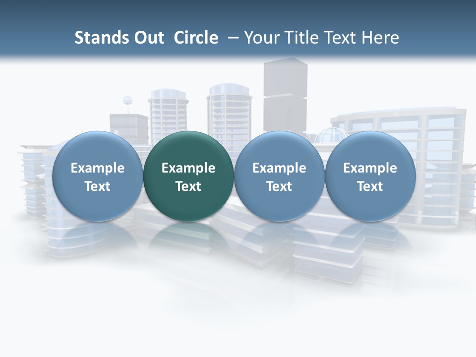 Center Work Skyscraper PowerPoint Template