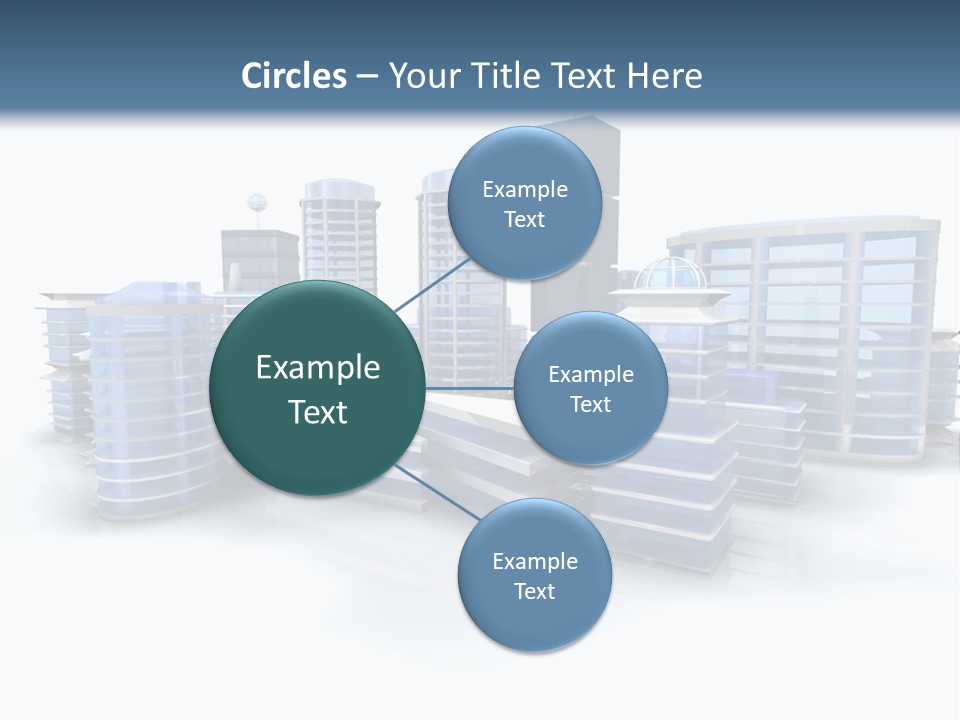 Center Work Skyscraper PowerPoint Template