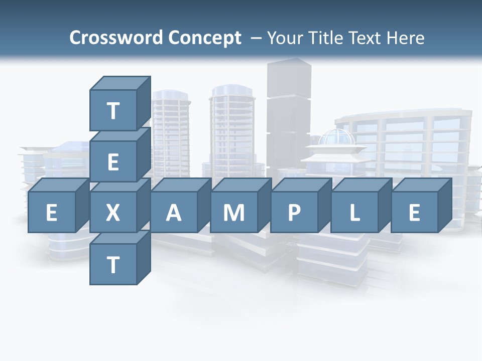 Center Work Skyscraper PowerPoint Template