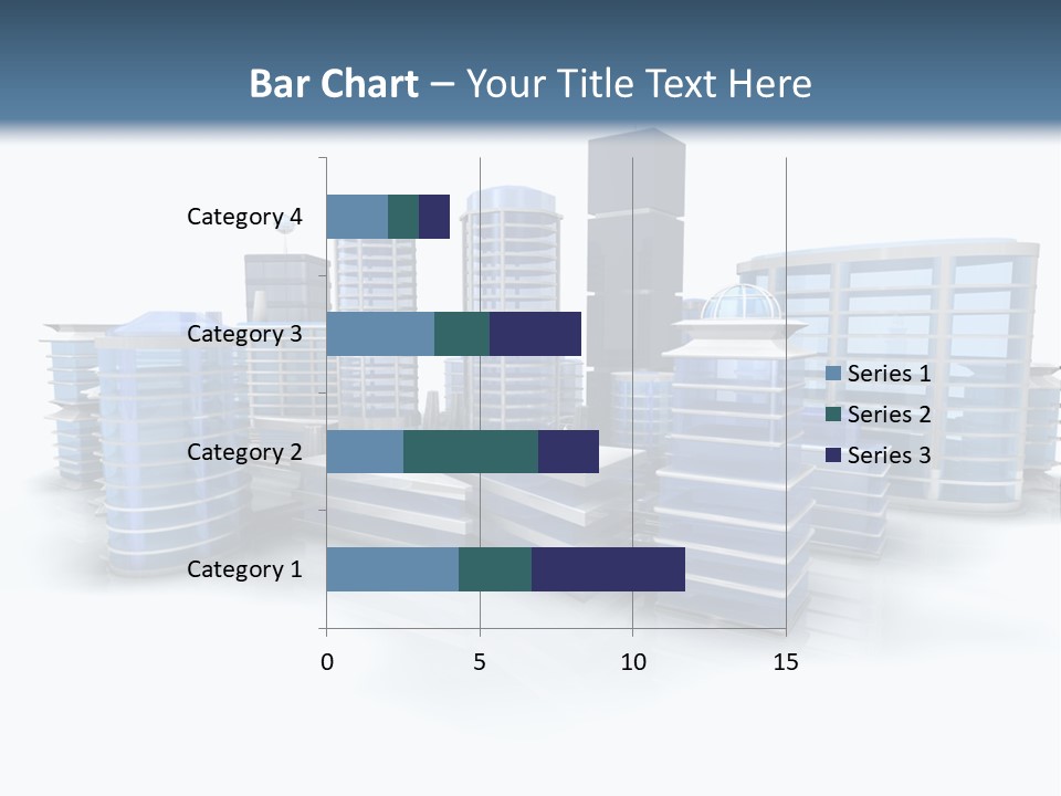Center Work Skyscraper PowerPoint Template