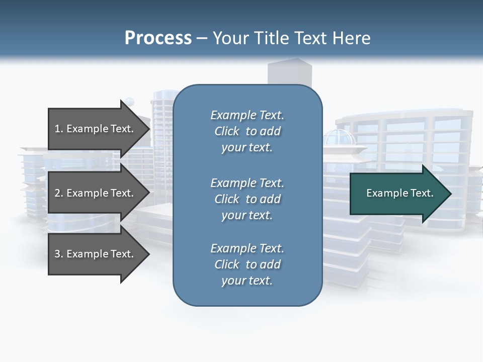 Center Work Skyscraper PowerPoint Template