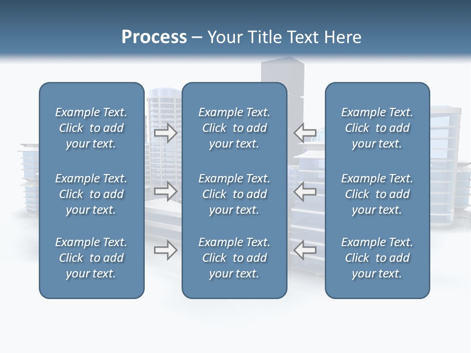 Center Work Skyscraper PowerPoint Template