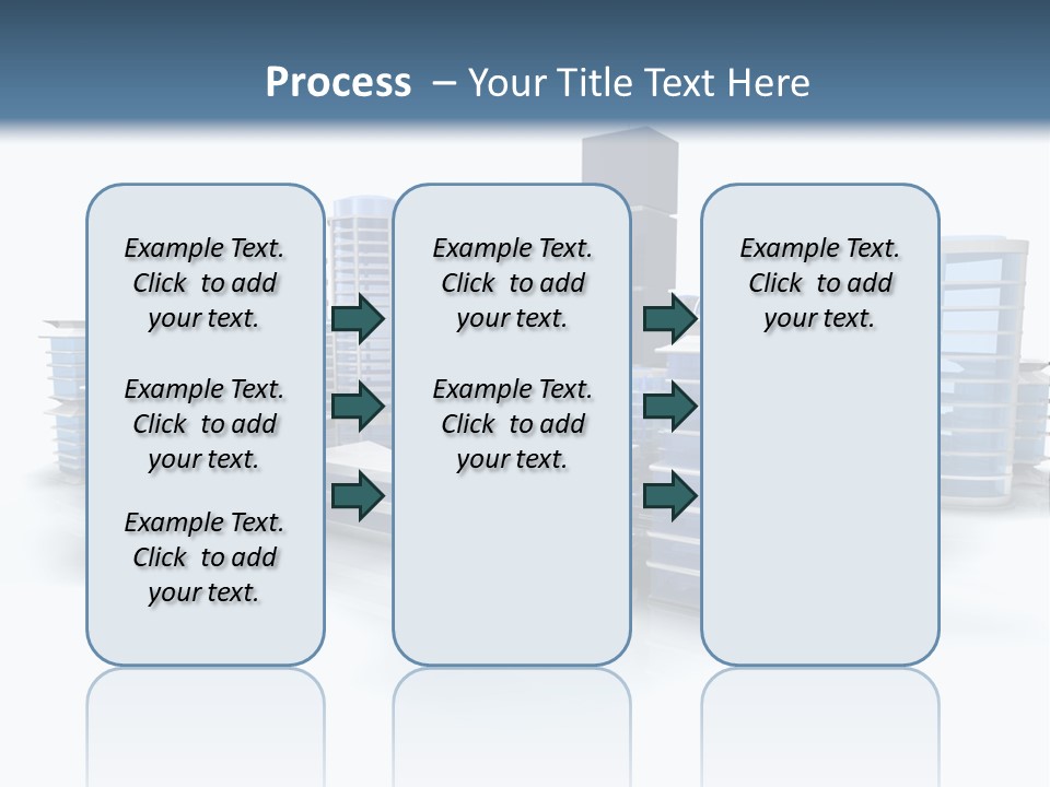 Center Work Skyscraper PowerPoint Template