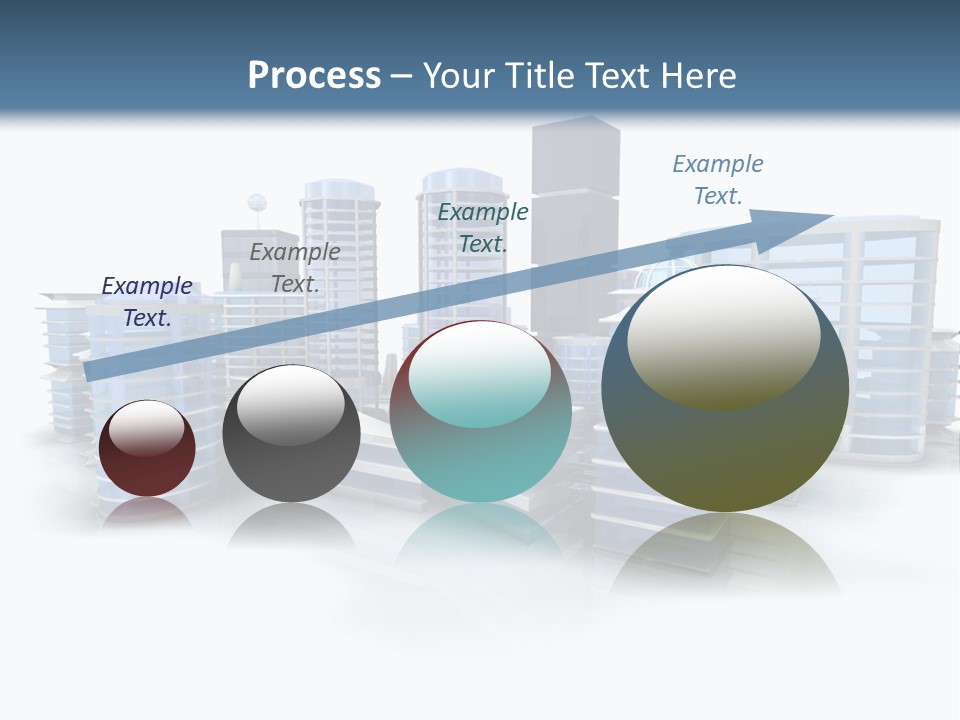 Center Work Skyscraper PowerPoint Template