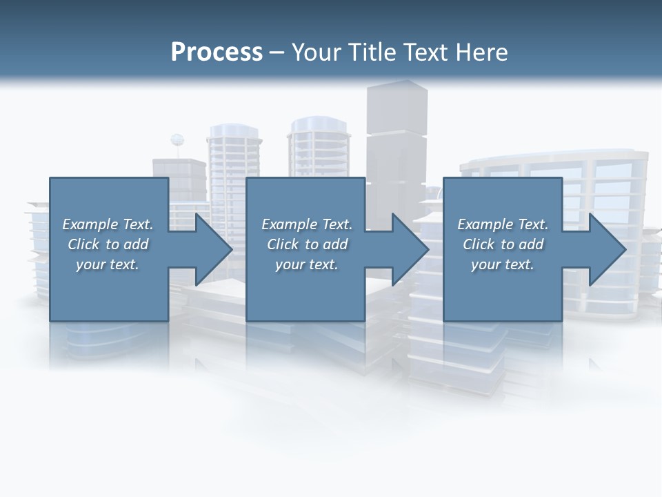 Center Work Skyscraper PowerPoint Template