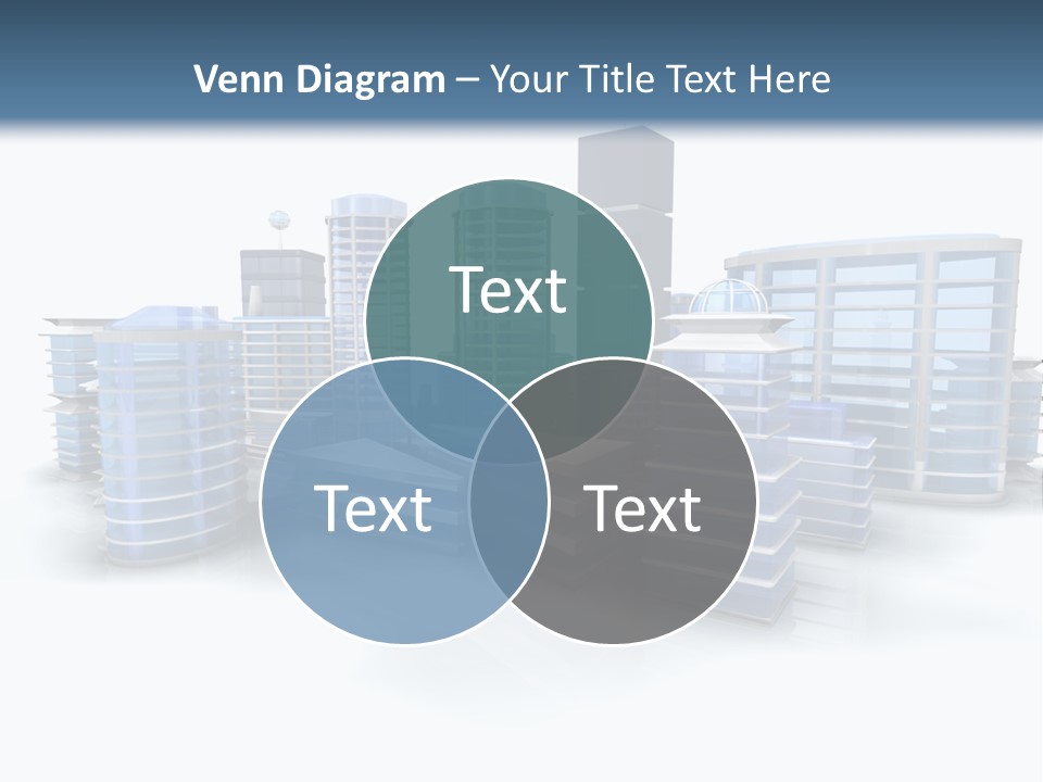 Center Work Skyscraper PowerPoint Template