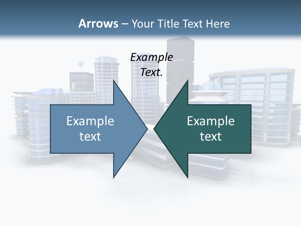 Center Work Skyscraper PowerPoint Template