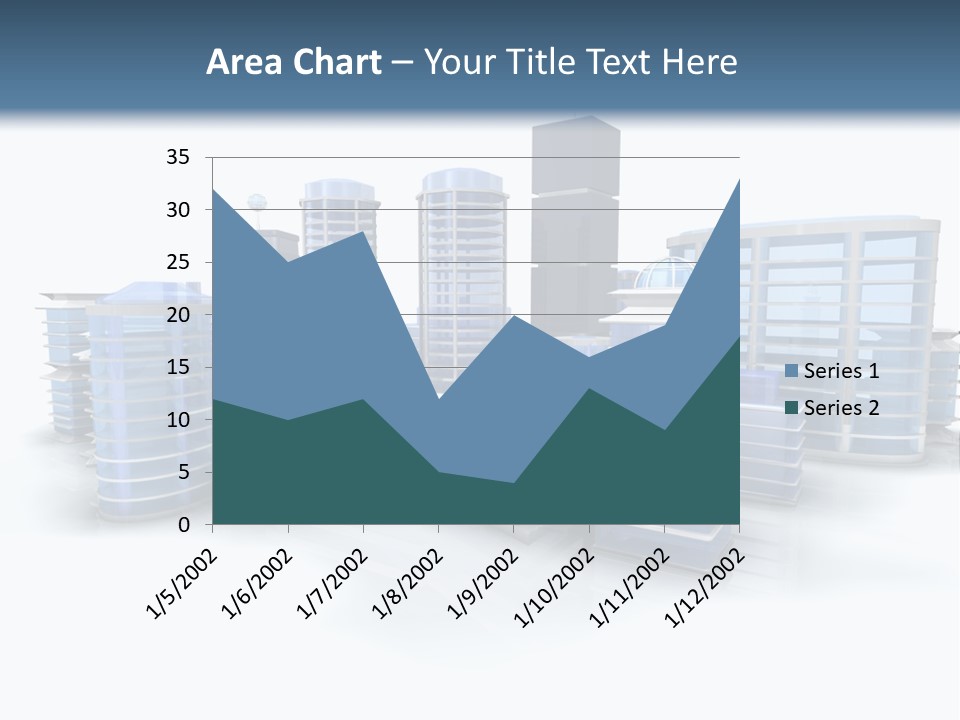 Center Work Skyscraper PowerPoint Template