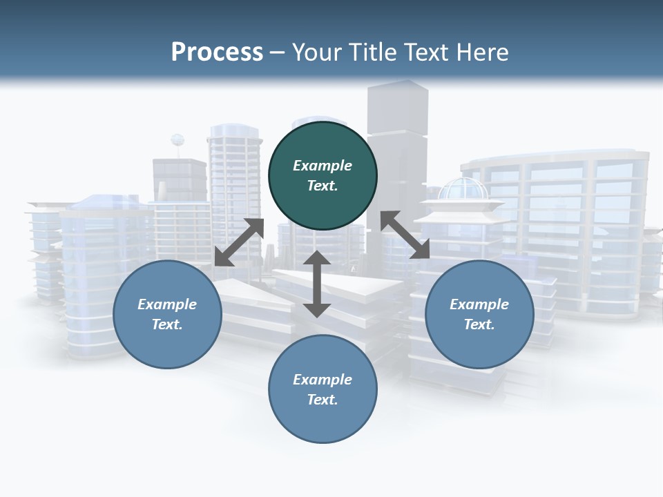 Center Work Skyscraper PowerPoint Template