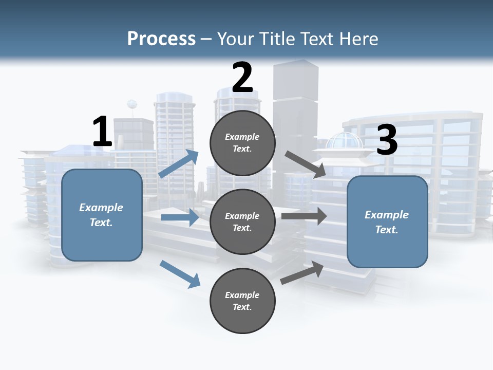 Center Work Skyscraper PowerPoint Template