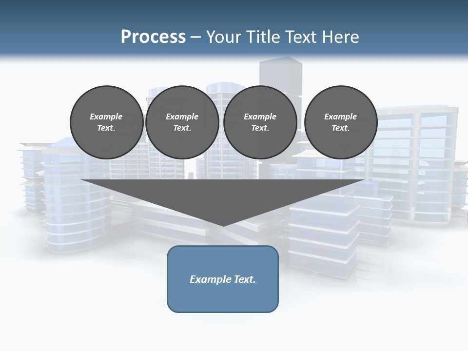Center Work Skyscraper PowerPoint Template
