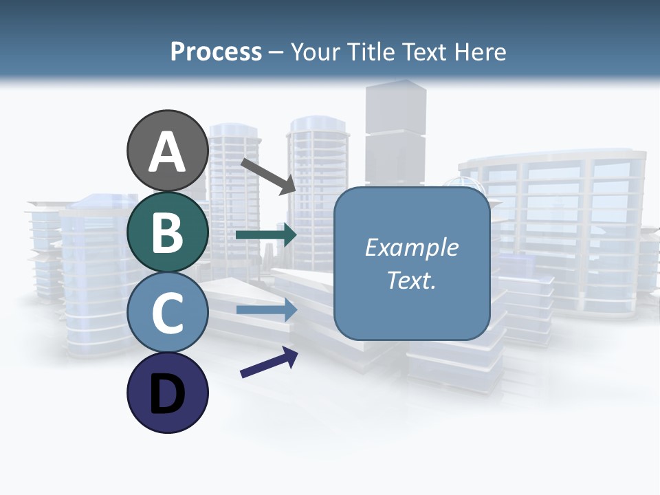 Center Work Skyscraper PowerPoint Template