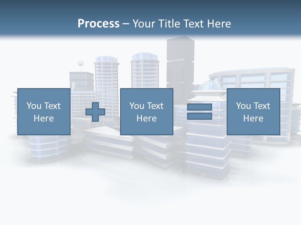 Center Work Skyscraper PowerPoint Template