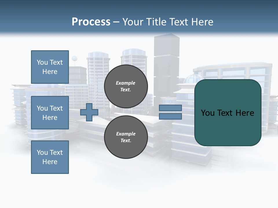 Center Work Skyscraper PowerPoint Template