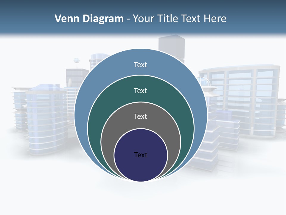 Center Work Skyscraper PowerPoint Template