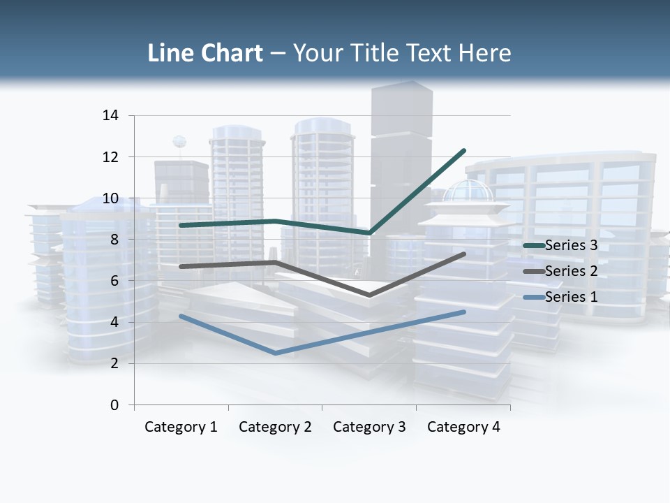 Center Work Skyscraper PowerPoint Template