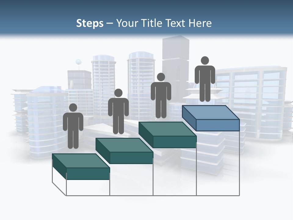 Center Work Skyscraper PowerPoint Template