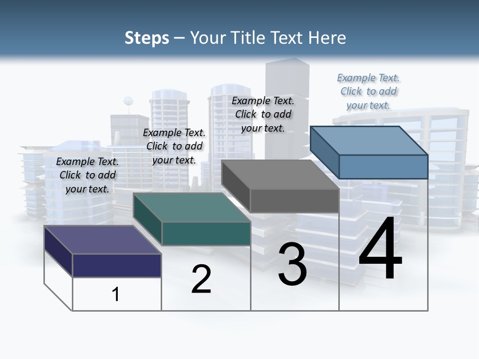 Center Work Skyscraper PowerPoint Template