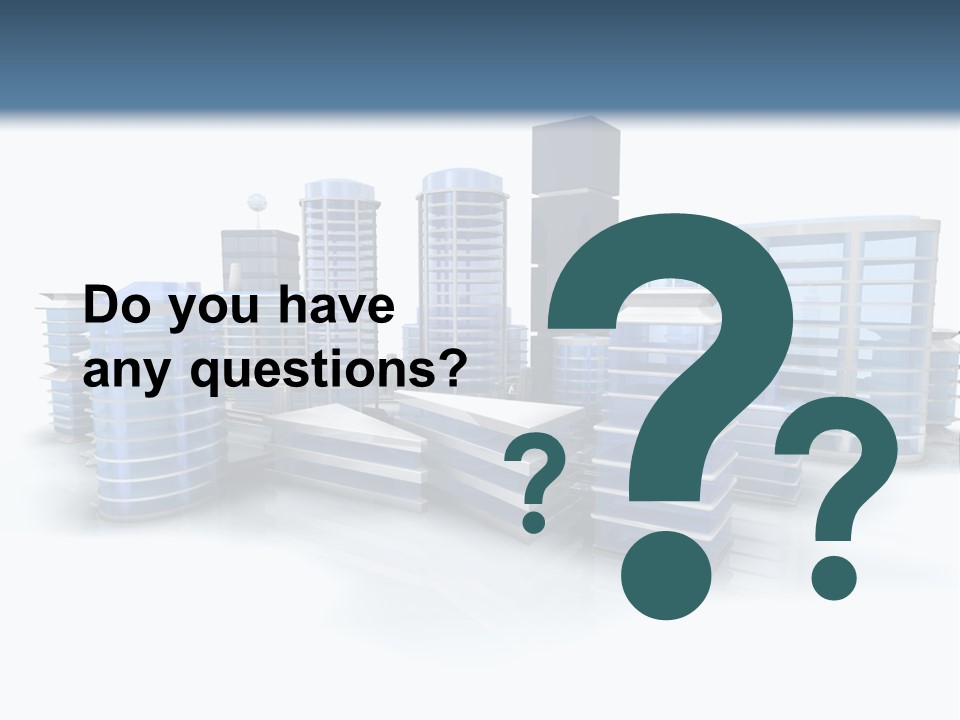 Center Work Skyscraper PowerPoint Template