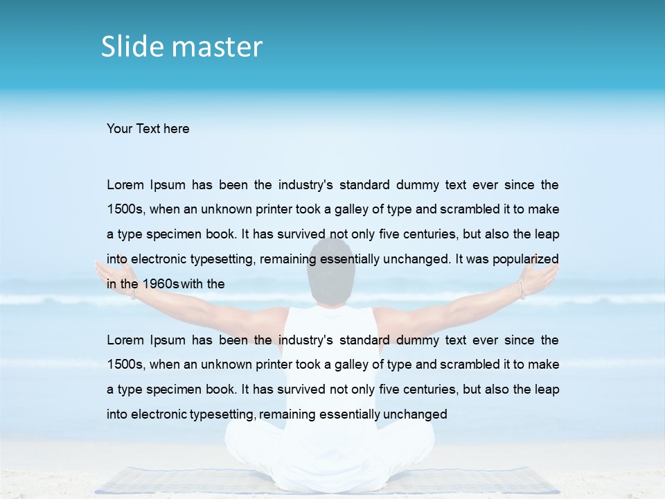 Blue Lotus Male PowerPoint Template