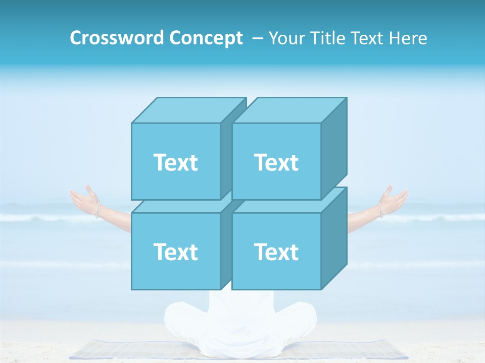 Blue Lotus Male PowerPoint Template