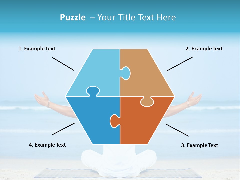 Blue Lotus Male PowerPoint Template