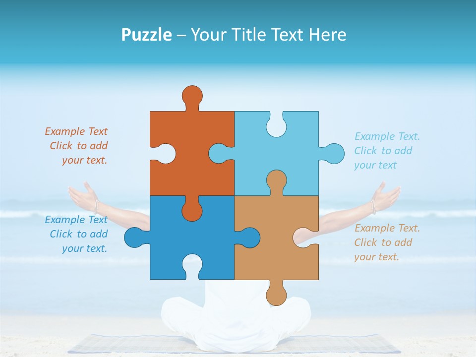 Blue Lotus Male PowerPoint Template